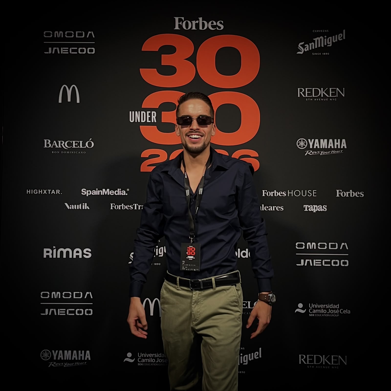 José Miguel López en la gala Forbes 30 Under 30 2026